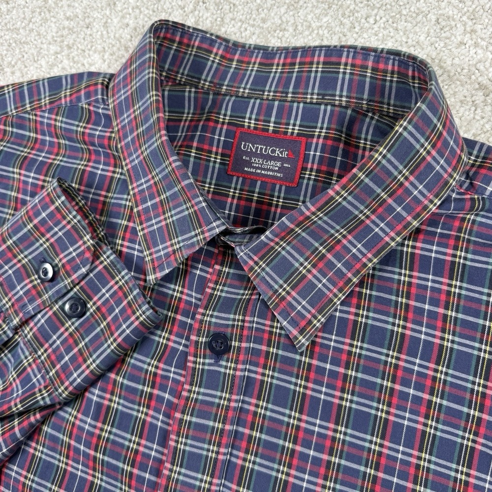 UNTUCKit Button Shirt Men's Plaid 3XL Mens